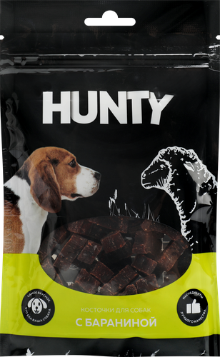 Лакомство для собак HUNTY Косточки мясные с бараниной, 70г, фотография
