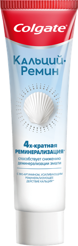 Зубная паста COLGATE Кальций-Ремин с природным био-аргинином для восстановления и защиты здоровья эмали зубов путем 4-х их кратной реминерализации, 100мл, картинка