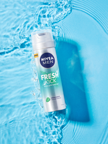 Пена для бритья NIVEA Men Fresh kick, 200мл, фотография