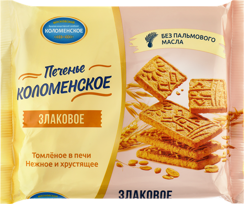 Печенье КОЛОМЕНСКОЕ Злаковое, 240г, картинка