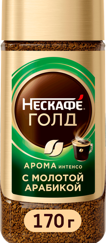 Кофе растворимый НЕСКАФЕ Голд Арома Интенсо, 170г, картинка