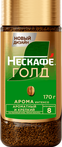 Кофе растворимый НЕСКАФЕ Голд Арома Интенсо, 170г, картинка