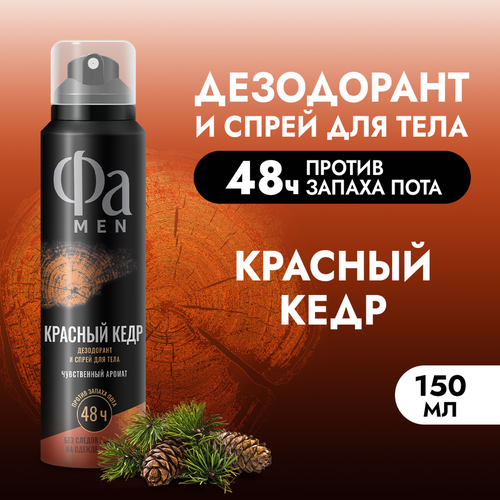 Дезодорант-спрей мужской ФА Men Красный кедр, 150мл, фото