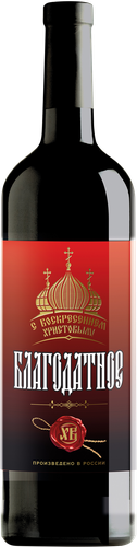 Вино БЛАГОДАТНОЕ красное сладкое, 0.7л, фото