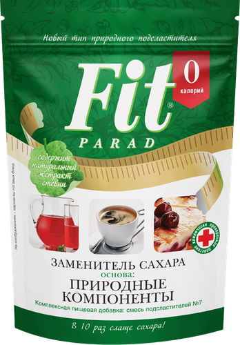 Заменитель сахара FITPARAD 0 калорий №7, 250г, изображение