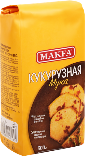 Мука кукурузная MAKFA, 500г, картинка