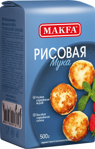 Мука рисовая MAKFA, 500г, вид