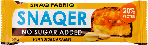 Батончик SNAQ FABRIQ Арахис и карамель, глазированный, 50г, фотография