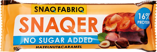 Батончик SNAQ FABRIQ Фундук и карамель, глазированный, 50г, изображение