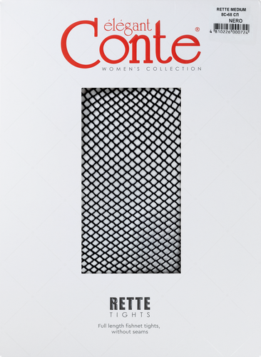 Колготки женские CONTE Elegant rette medium nero 2, Арт. 8С-68СП, вид