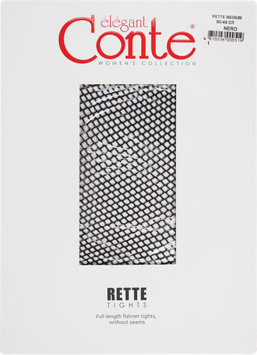 Колготки женские CONTE Elegant rette medium nero 4, Арт. 8С-68СП, картинка