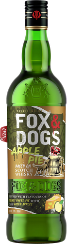 Напиток спиртной FOX & DOGS зерновой со вкусом яблочного пирога 35%,  0.7л, фотография