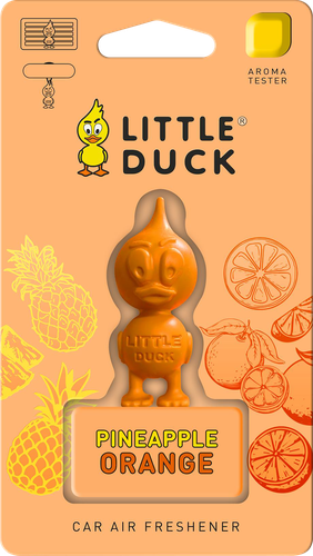 Ароматизатор автомобильный MIODORE Little Duck Ананас-Апельсин, 3D-Polymer, фото