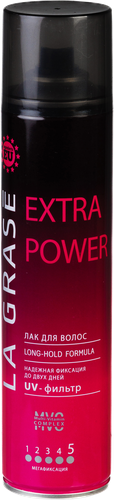Лак для волос LA GRASE Extra Power, 400мл, вид
