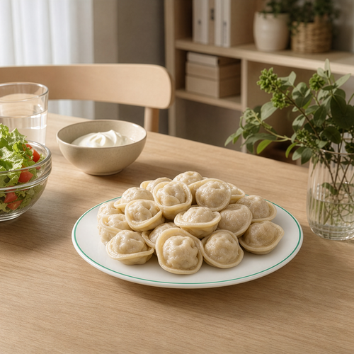 Пельмени с говядиной и свининой замороженные ЛЕНТА FRESH, весовые, фото