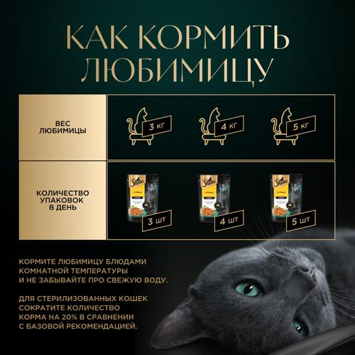 Корм консервированный для взрослых кошек SHEBA ломтики в желе с курицей, 75г, изображение