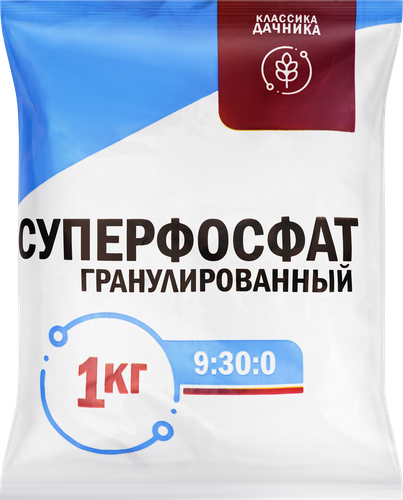 Удобрение минеральное Суперфосфат, гранулированное, 1кг, фото