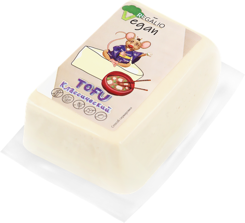 Продукт соевый REGALIO VEGAN Тофу Классический, 200г, крупный план