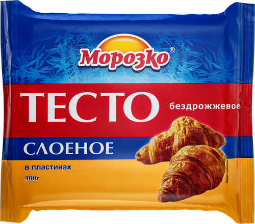 Тесто бездрожжевое МОРОЗКО слоеное, 400г, фотография