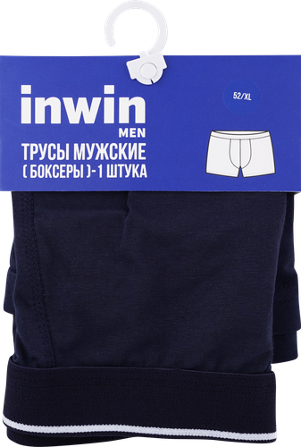 Трусы мужские INWIN боксеры р. 46–54, темно-синие, Арт. ATL-24003-A, детальное фото