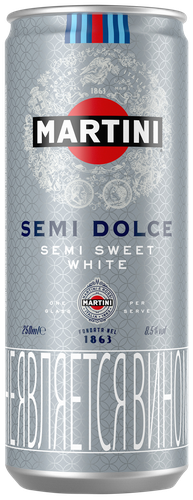 Напиток виноградосодержащий MARTINI Semi Dolce газированный, 0.25л, картинка