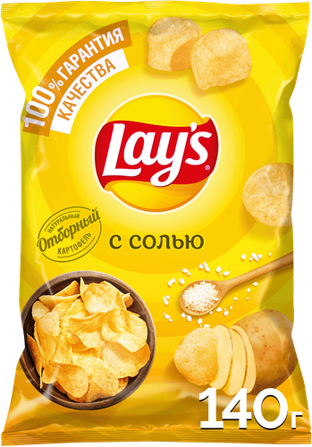 Чипсы картофельные LAY'S Натуральные, 140г, фотография
