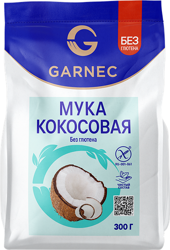 Мука кокосовая GARNEC, 300г, крупный план