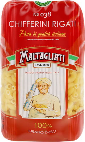 Макароны MALTAGLIATI Chifferini Rigati № 038, 450г, изображение