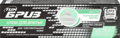 Крем для бритья ТИМБРИЗ Easy Glide complex для чувствительной кожи, 75мл, крупный план