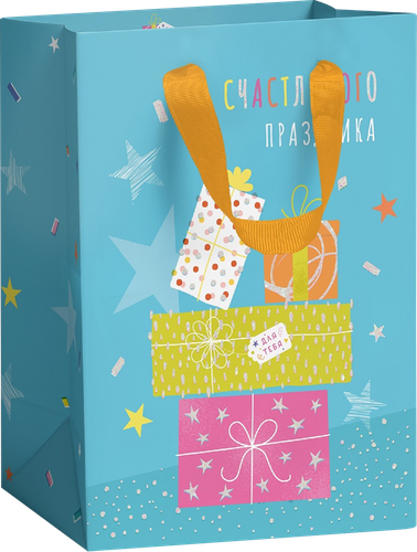 Пакет подарочный Kids 25,5х31,5х11см, крупный план