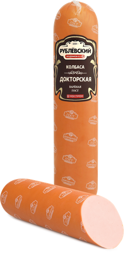 Колбаса вареная РУБЛЁВСКИЙ Докторская, категория А, весовая, картинка