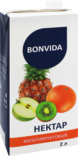 Нектар BONVIDA Мультифруктовый, 2л, картинка