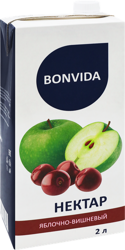 Нектар BONVIDA Яблочно-вишневый, 2л, фото