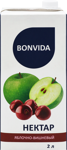 Нектар BONVIDA Яблочно-вишневый, 2л, фото