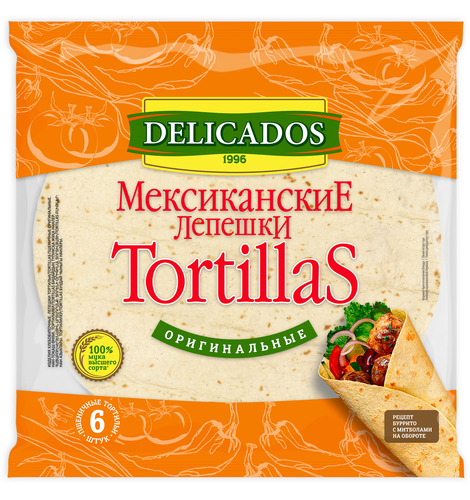 Тортильи DELICADOS Оригинальные, 400г, фото