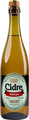 Сидр CIDRE ROYAL Яблочный особый полусухой газированный 5%, 0.75л, изображение