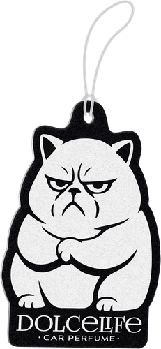 Ароматизатор автомобильный DOLCE LIFE Сердитый кот Боско, подвесной, Арт. TA-56, крупный план