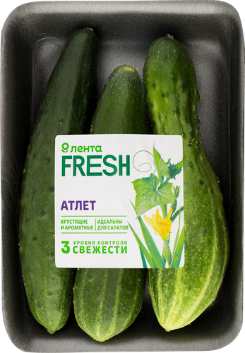 Огурцы Атлет ЛЕНТА FRESH, 450г, изображение