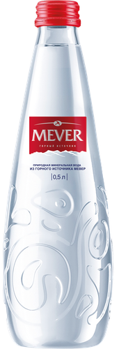 Вода минеральная MEVER природная столовая негазированная, 0.5л, детальное фото