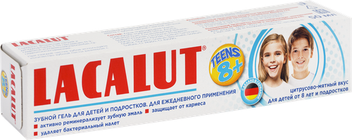 Зубная паста детская LACALUT 8+, 50мл, фото