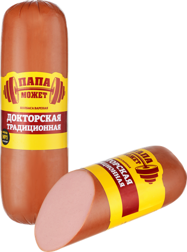 Колбаса вареная ПАПА МОЖЕТ Докторская Традиционная, 600г, фото