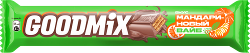 Батончик шоколадный GOODMIX мандариновый вкус, 40г, детальное фото