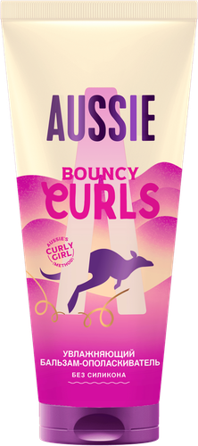 Бальзам-ополаскиватель для волос AUSSIE Bouncy Curls, увлажняющий, 200мл, вид