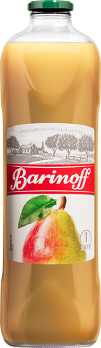 Сок BARINOFF Грушевый с мякотью восстановленный, 1л, фотография