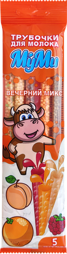 Трубочка для молока МУМИ Вечерний микс, без змж, 30г, изображение