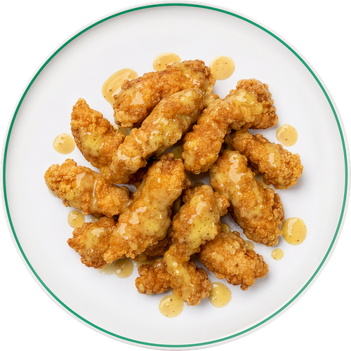 Байтсы куриные с медово-горчичным соусом ЛЕНТА FRESH, 180г, фото