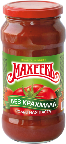 Паста томатная МАХЕЕВЪ Домашняя, 500г, крупный план