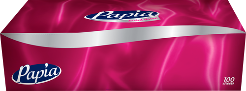 Салфетки бумажные PAPIA 2-слоя, 100шт, крупный план