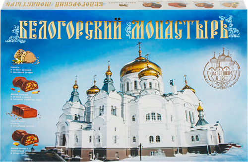 Набор конфет КФ ПЕРМСКАЯ Белогорский монастырь, 355г, вид