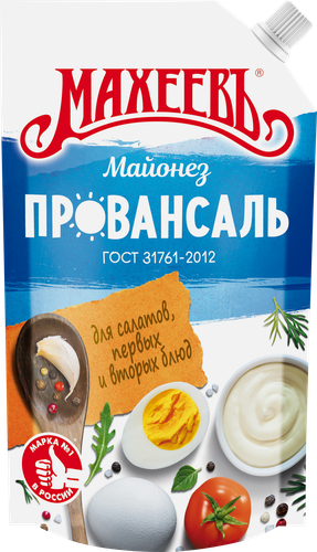 Майонез МАХЕЕВЪ Провансаль 50,5%, 400мл, вид